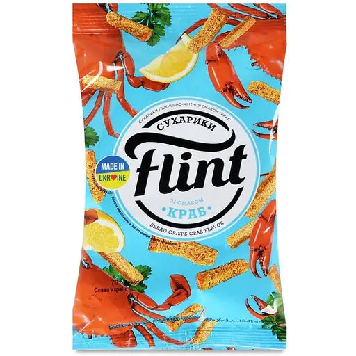 Sucharki „Flint” — smak Kraba (70 g)